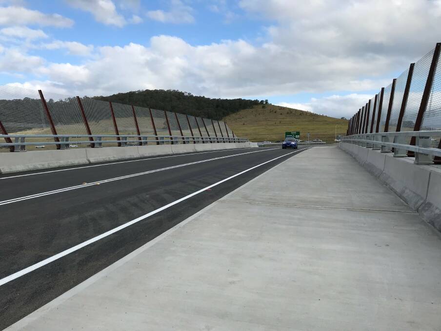 The new Croome Road bridge, which forms part of the Albion Park Rail bypass, is now open to traffic.
