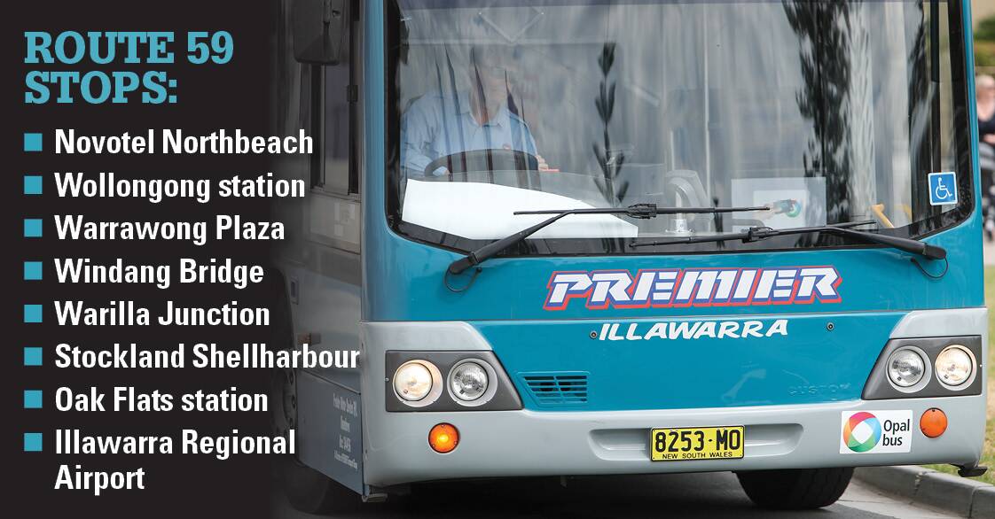 Trial of Illawarra airport bus starts next week