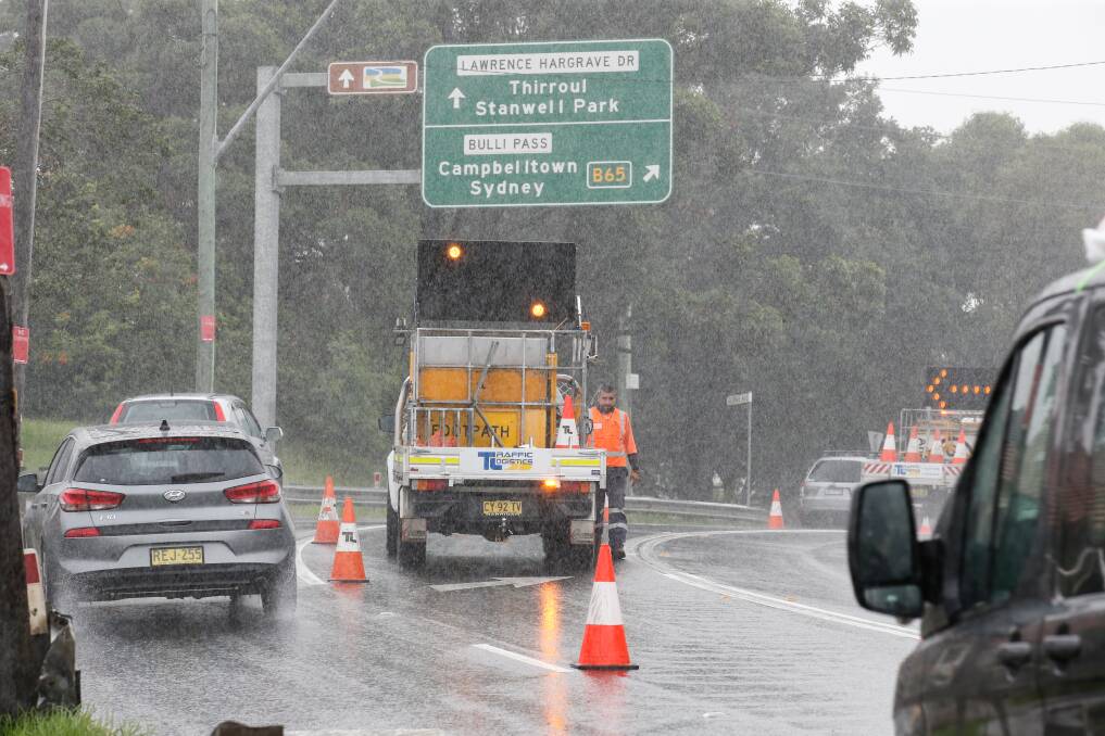 Bulli Pass will be closed at night next week for roadworks. Picture: Anna Warr