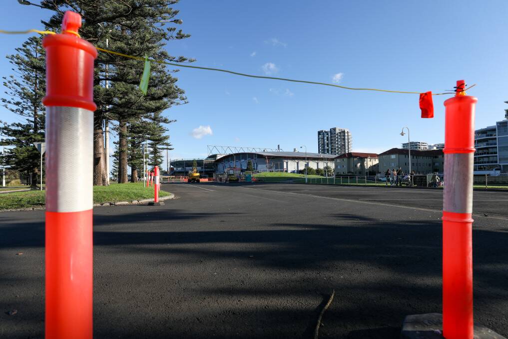 The site of the former bus terminus at Marine Drive, where angry drivers will protest on Friday. Picture by Adam McLean