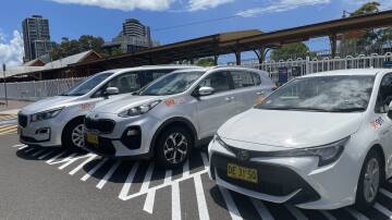 Three hire cars are now available at Wollongong station for commuters who want to hop off and drive part of the way to their destination. Picture by Transport for NSW