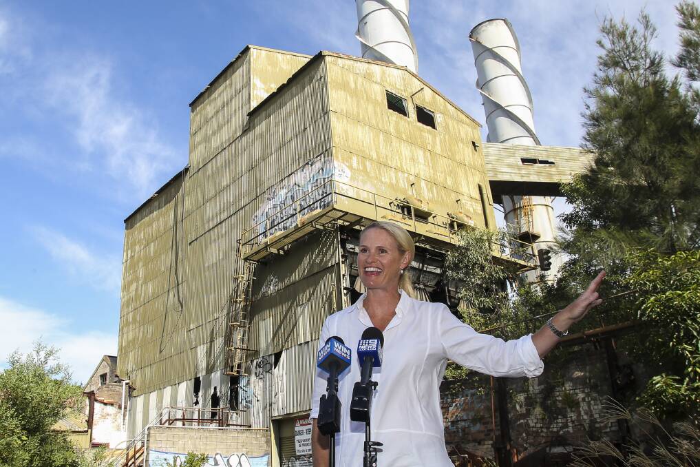 Illawarra Coke Company Director Kate Strahorn on site at the Corrimal Cokeworks last year - there are still several steps before construction at the site can begin. Picture: Anna Warr