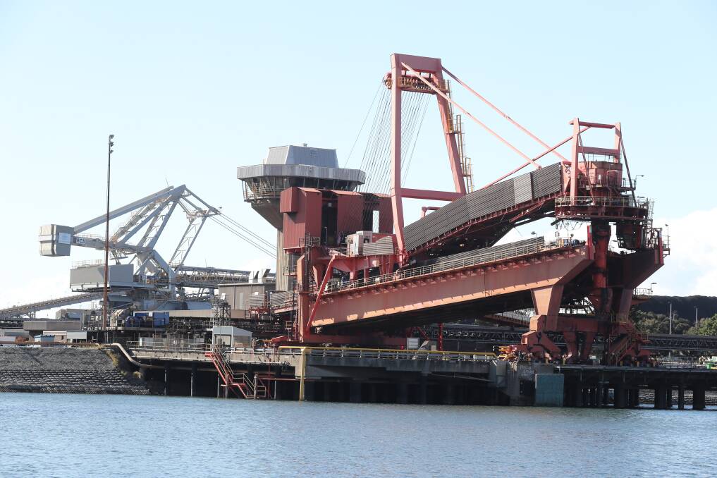 The Port Kembla Coal Terminal could change hands in a proposed sale by owner South32. Picture by Robert Peet
