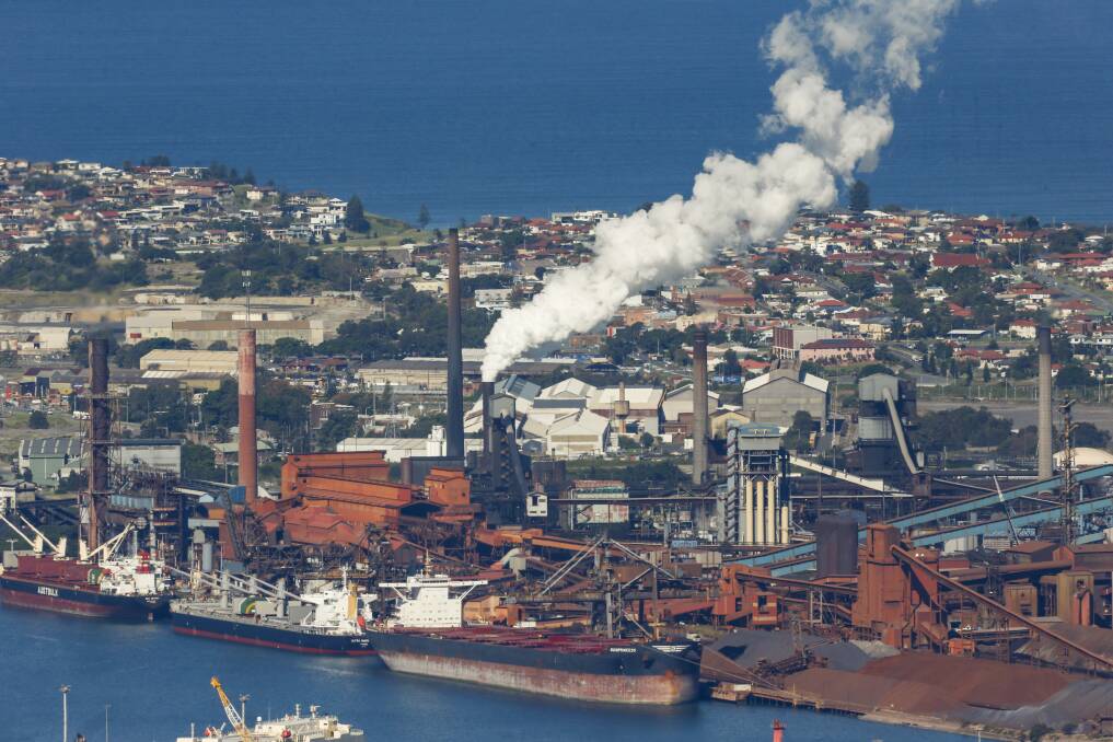 The half-year loss BlueScope reported on Monday could have been worse had cost-saving plans at Port Kembla not gone ahead. Picture: Anna Warr