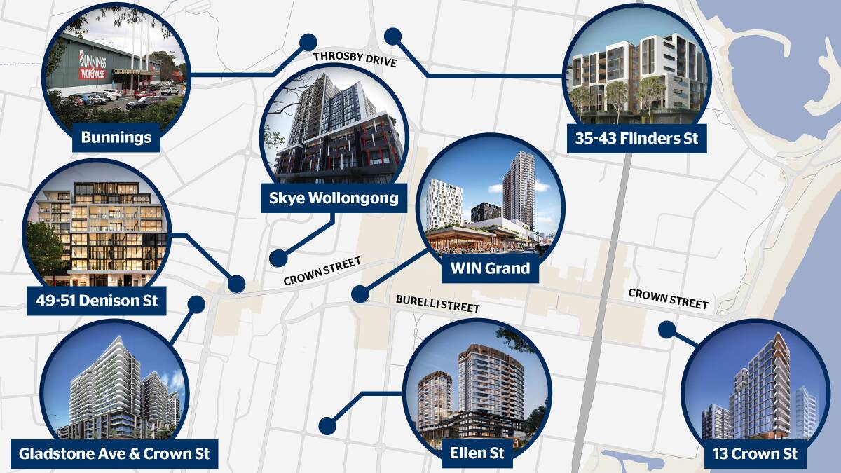 A map showing the locations of some of the recent properties picked up by Level 33. Some of them are finished, some are under construction while others are waiting for the shovels to hit the dirt.