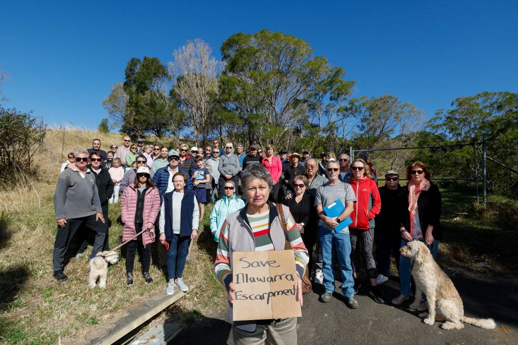 Figtree residents are fighting a modification to a development application that wants to double the number of lots. Picture by Anna Warr