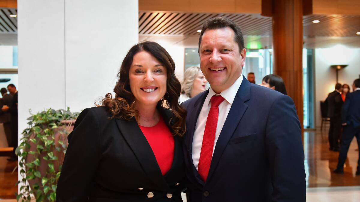In Canberra to see Cunningham MP Alison Byrnes' first day in parliament was husband and stat MP for Wollongong Paul Scully. Picture: Elesa Kurtz