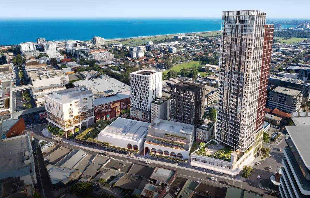 A look at the WIN Grand site, that will take up a city block in the Wollongong CBD. The site has changed hands for $70 million.