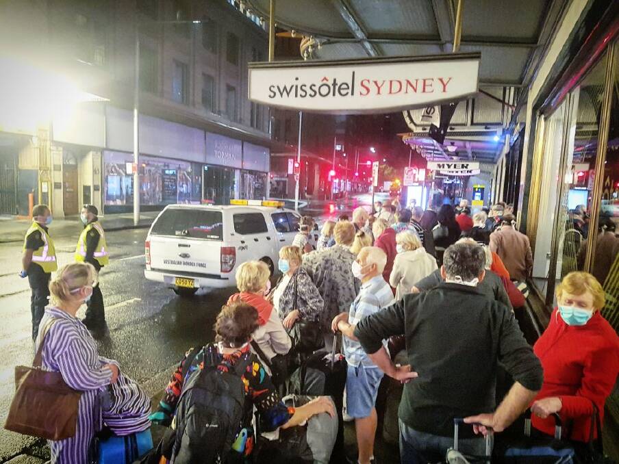 Late checkout: Australians from the Norwegian Jewel were flown from Hawaii to Sydney and, on their arrival on Thursday, found they would be spending two weeks in a hotel room. Picture: Tom Huntley