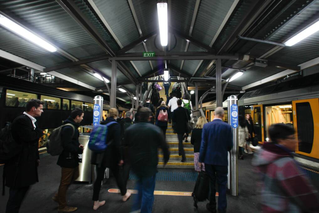 The number of Illawarra rail commuters taking the peak hour train to Sydney dropped massively during last week's high-rise bushfire day. Picture: Adam McLean