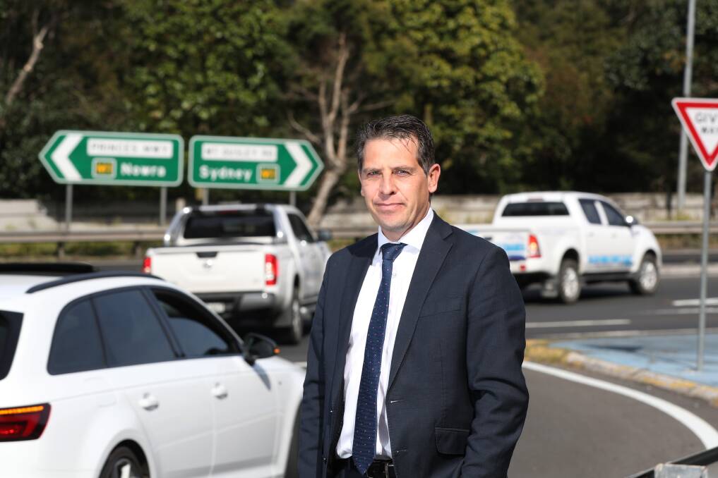 Upgrade: The Mt Ousley interchange has been approved, but Ryan Park wants more funding so work gets started sooner. Picture: Robert Peet