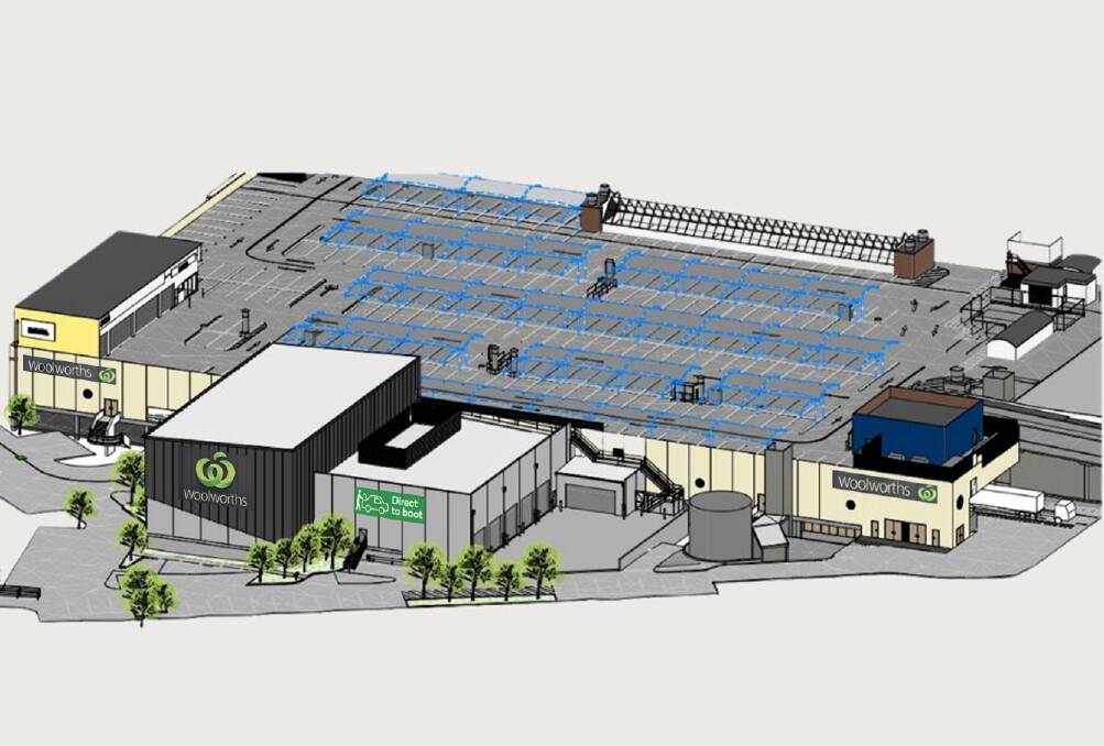 The Woolworths supermarket will feature prominently on the eastern side of Warrawong Plaza. 