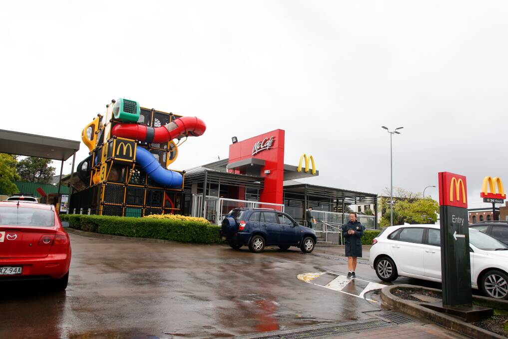 Change: McDonald's has decided to get rid of a number of seats at its Woonona restaurant as drive-thru customer numbers increase. Picture: Anna Warr