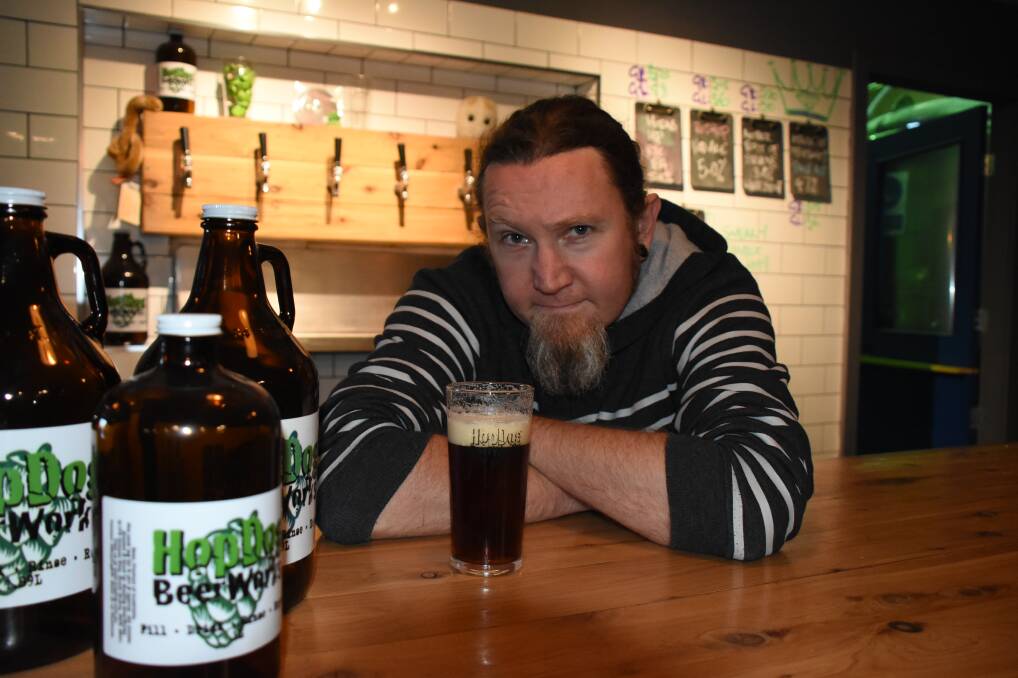 Bye-bye brewer: After making beer in Nowra for seven years, Tim Thomas at HopDog is calling it a day. Picture: Madeline Crittenden
