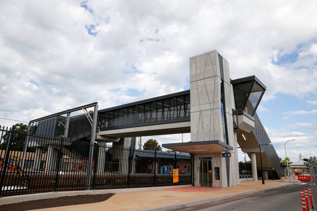 Unanderra station is one of two train stations under investigation for increased housing density under a new state government plan. Picture by Anna Warr