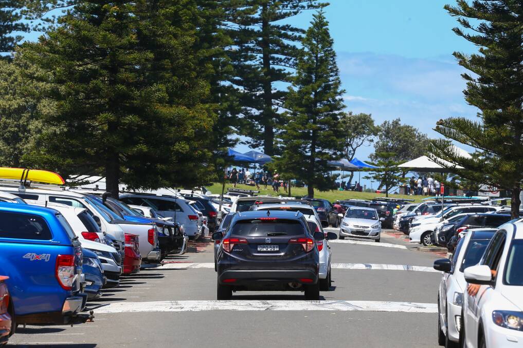 The Wollongong City Council draft master plan for Stuart Park doesn't include a load of extra parking spaces. Instead, there will be a focus on reducing car trips to the area. Picture by Wesley Lonergan