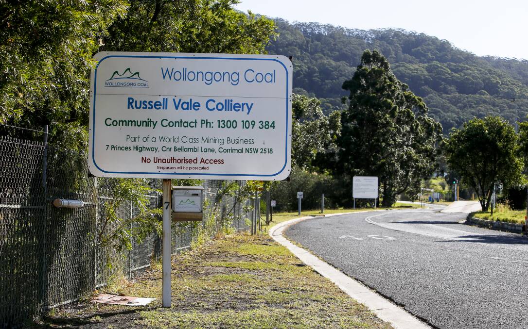 Gone: A workplace agreement at Russell Vale mine that covers no workers has been scrapped by the Fair Work Commission. Picture: Anna Warr