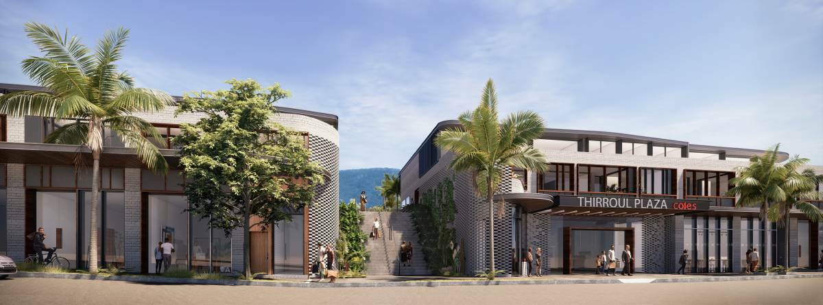 An artist's impression of the revised Thirroul Plaza development.