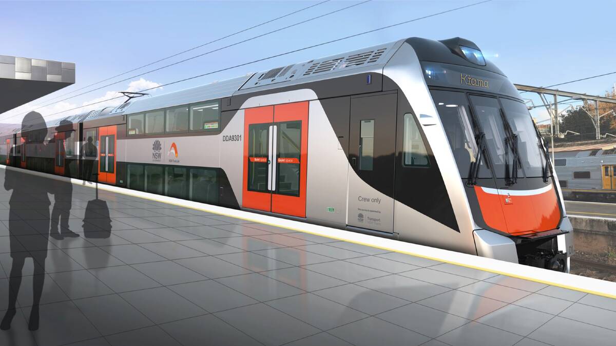 Kiama station to get bigger so the New Intercity Fleet trains can fit on the platforms. Picture: Transport for NSW
