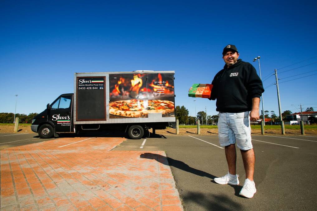 Cooking: A council trial will let food truck owners like Steve Repaci set up at prime locations this summer. Picture: Anna Warr
