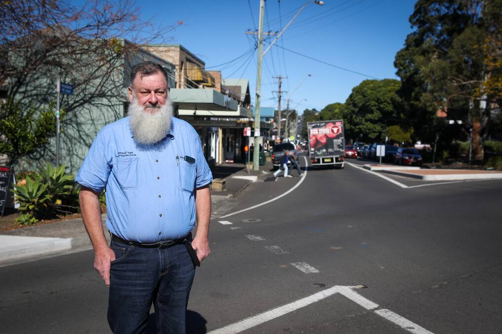 Bottle shop: Helensburgh area neighbourhood forum convenor Warwick Erwin in Walker Street, where Coles aims to open up a Liquorland outlet that had drawn opposition from residents. Picture: Adam McLean