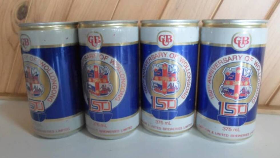 These four special cans of Fosters - marking the 150th anniversary of the city of Wollongong - can be yours for just $50. The beer inside is almost 40 years old, though.