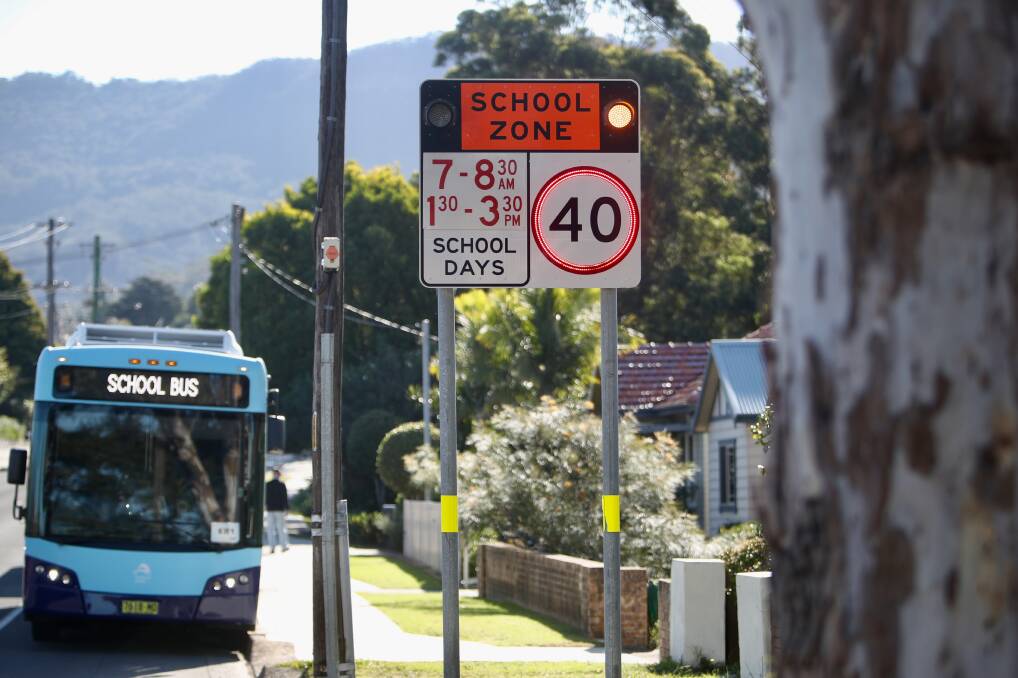 The school zone outside Edmund Rice College operates outside the hours for most other zones. The Pedestrian Council wants school zone times and speeds to be uniform across the country. Picture: Adam McLean