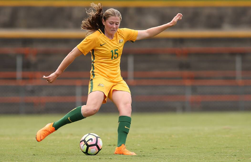 READY: Sheridan Gallagher in action for Australia in 2018. Picture: Jason McCawley/Getty Images