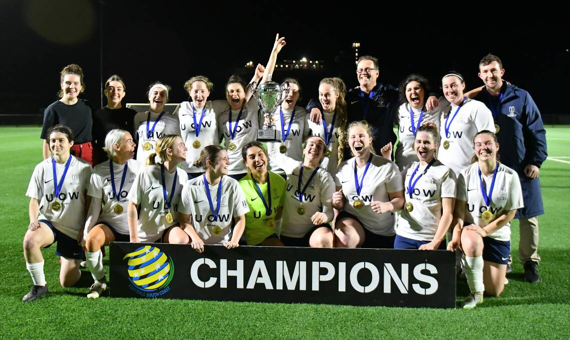 All of the action from University's 2-1 win over Albion Park in the Women's Division One grand final at Ian McLennan Park on Wednesday night. Pictures by Richie Wagner and Sylvia Liber