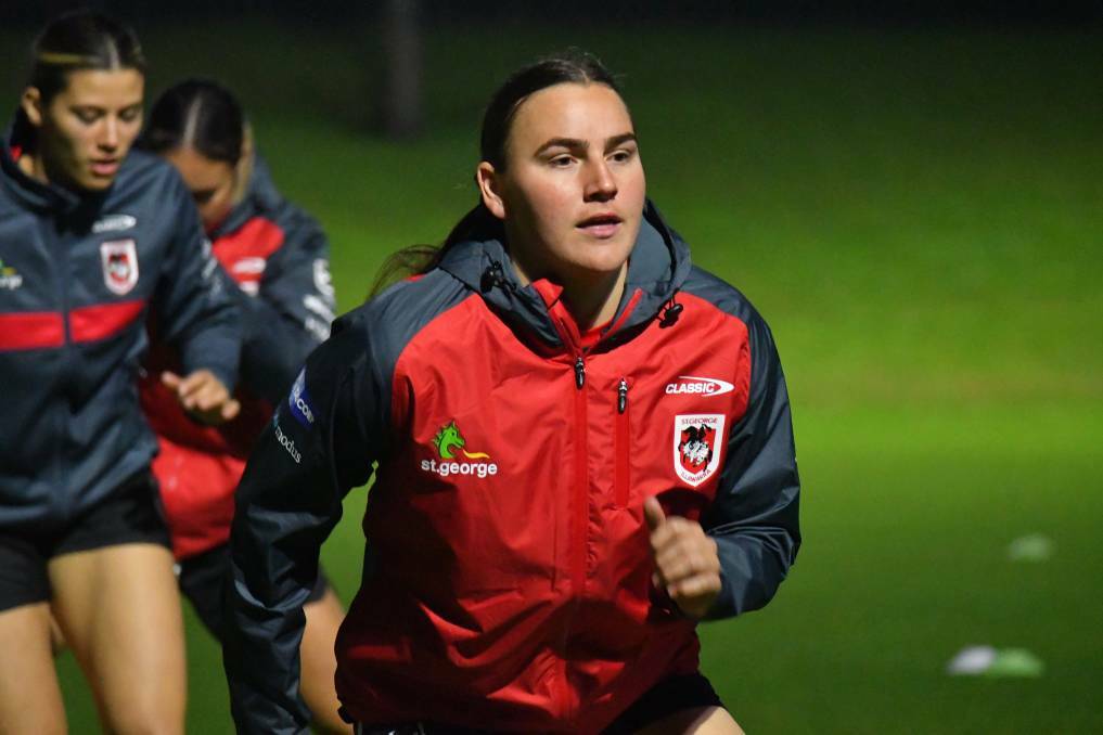 HUNGRY: Tara McGrath-West will make her NRLW debut with St George Illawarra on Sunday. Picture: Dragons Media
