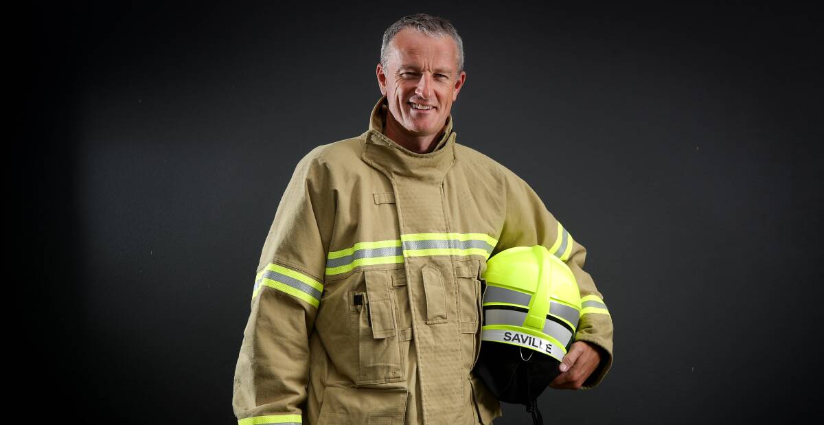 EXCITED: Former Hawk Glen Saville has completed eight weeks of extensive training to become a firefighter. Picture: Adam McLean