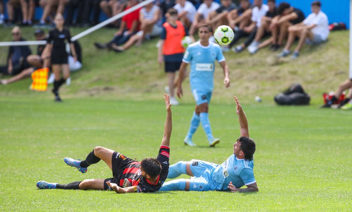 All of the action from Wollongong Olympic's 1-1 draw with Cringila in their Premier League fixture at PCYC on Sunday. Pictures by Wesley Lonergan