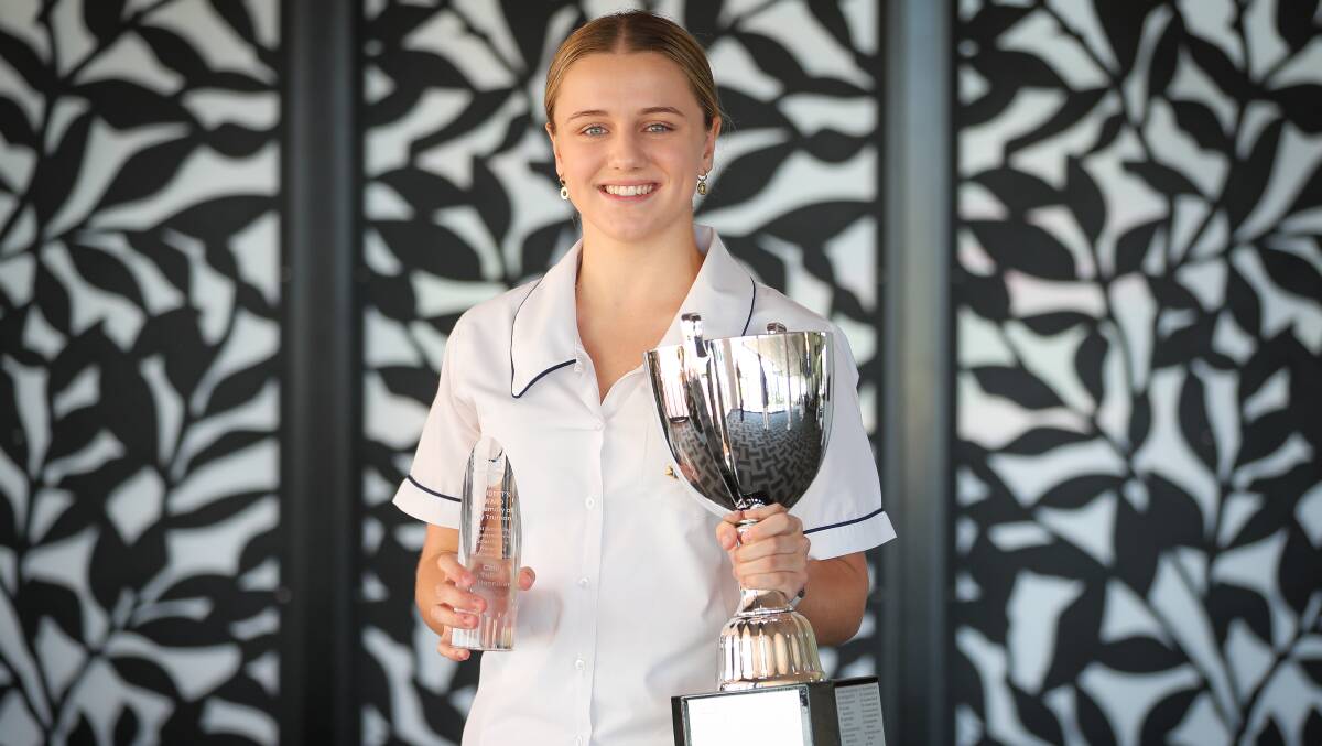 Graduating Figtree High School student Caley Tallon-Henniker won the President's Award on Wednesday. Picture by Adam McLean