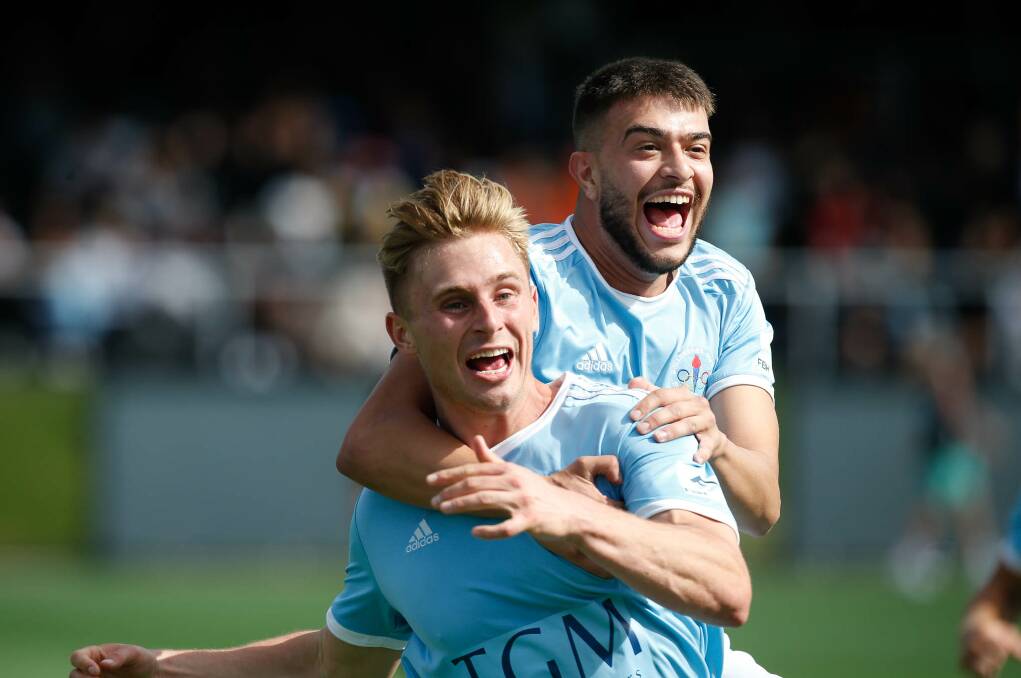 All of the action from Wollongong Olympic's 2-0 major semi-final win over Wollongong United at Ian McLennan Park on Sunday. Pictures by Anna Warr
