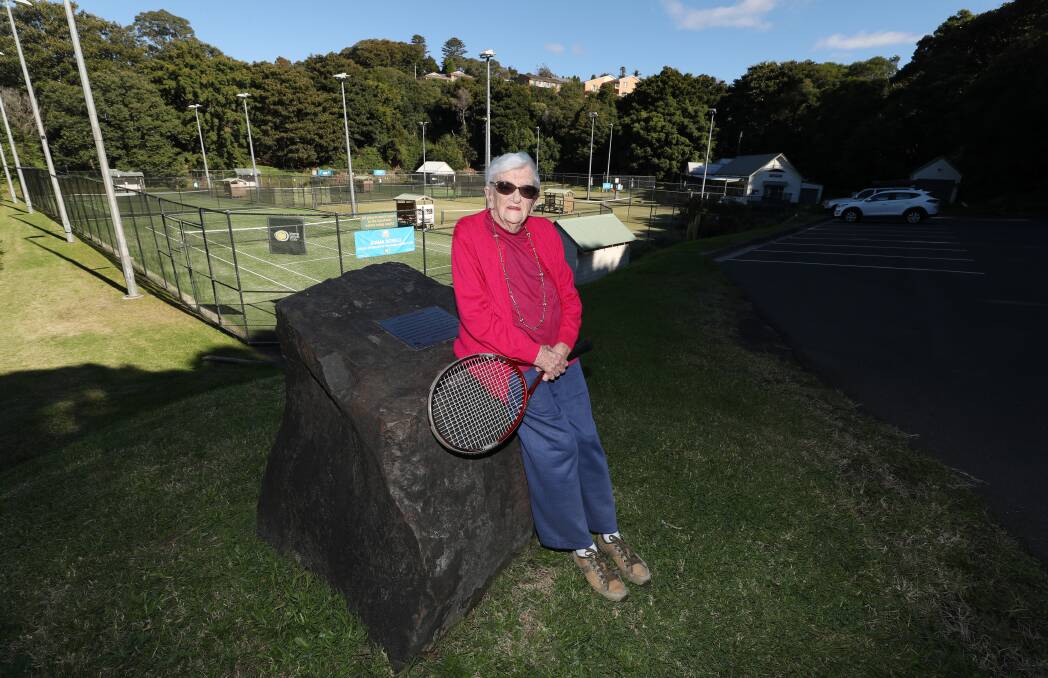 SURPRISED: Norma Stead has received an OAM for her service to tennis and the Kiama community. Picture: Robert Peet