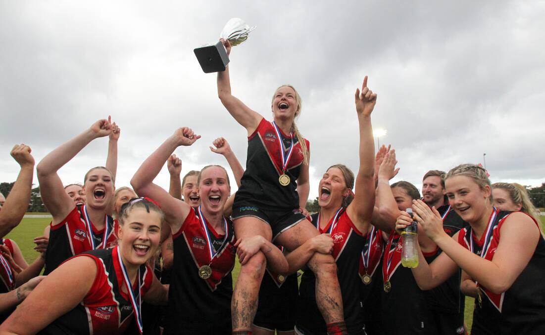 All of the action from Wollongong Lions' Women's Premier Division grand final win over Figtree Saints on Saturday at North Dalton Park. Pictures by Anna Warr 