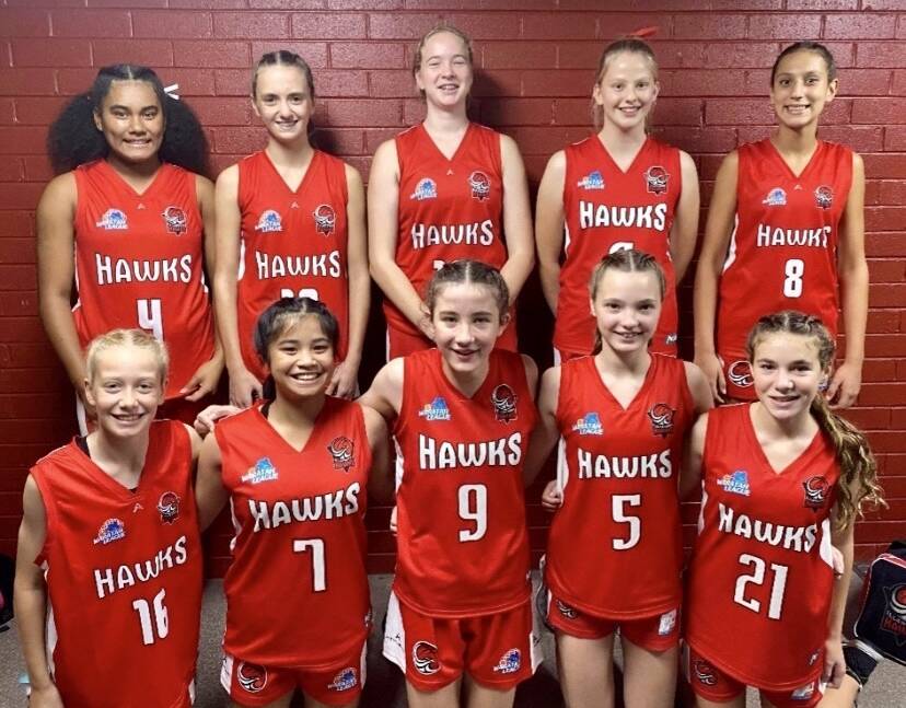 The Illawarra under-14s girls basketball team are preparing to compete at the national championships. Picture by Illawarra Basketball Association