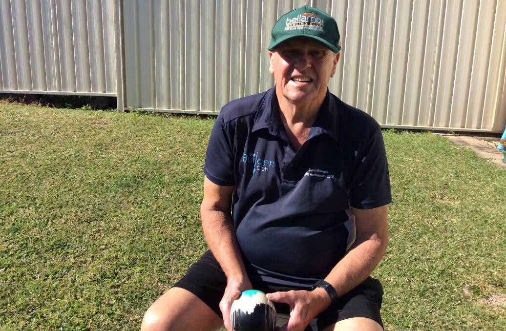 Fun: Master Builders Social Bowls Club singles champion Peter Tweddle is missing catching up with his bowls friends at Wiseman Park Bowling Club.