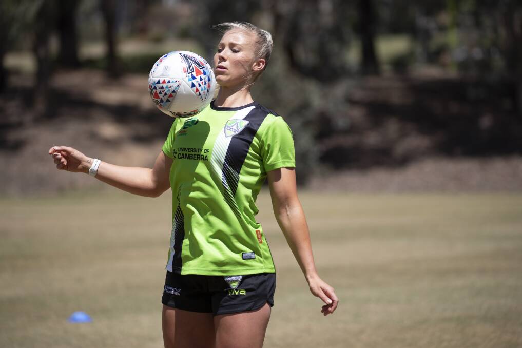 EYES ON THE PRIZE: Canberra United defender Lauren Keir says she can't wait to join the Illawarra Stingrays in the coming weeks. Picture: Sitthixay Ditthavong 