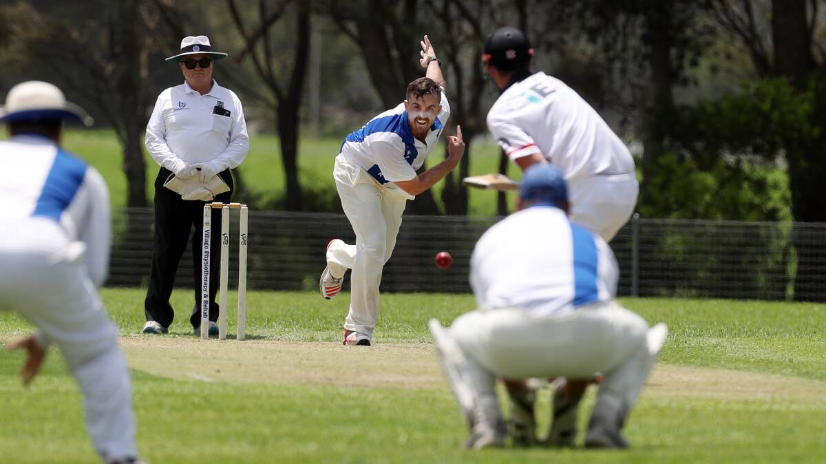 Beau Chamberlain led Shellharbour's attack with 3/57 on Saturday. Picture: Robert Peet