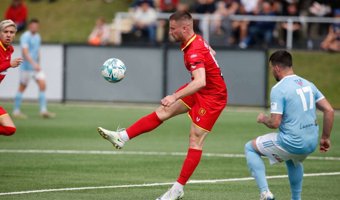 Wollongong United forward Dinko Terzic hopes to be available for Sunday's must-win Premier League preliminary final. Picture by Anna Warr