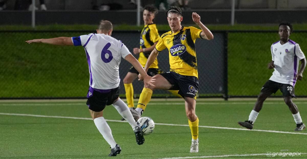 Adam Voloder scored for the South Coast Flame on Friday night. Picture - @gragrapix