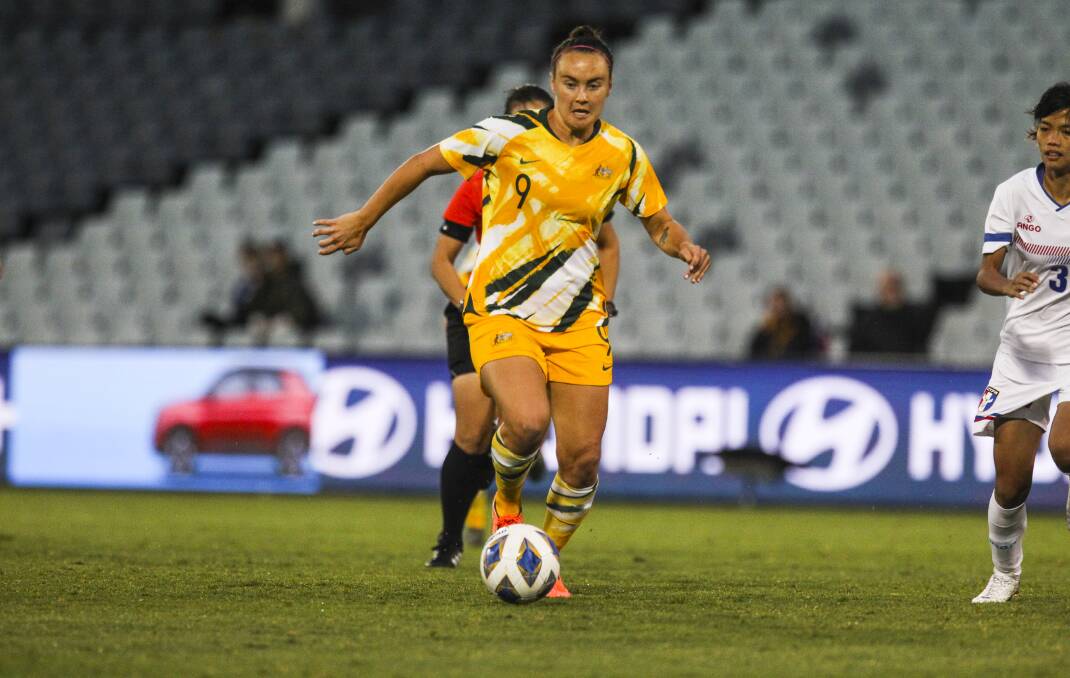 STAR POWER: Caitlin Foord has returned to the Matildas squad for their upcoming home series against Canada. Picture: Simon Bennett