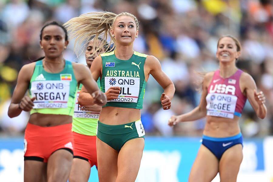 HUNGRY: Jessica Hull has her eyes set on the women's 1500-metre final. Picture: Courtesy of Athletics Australia