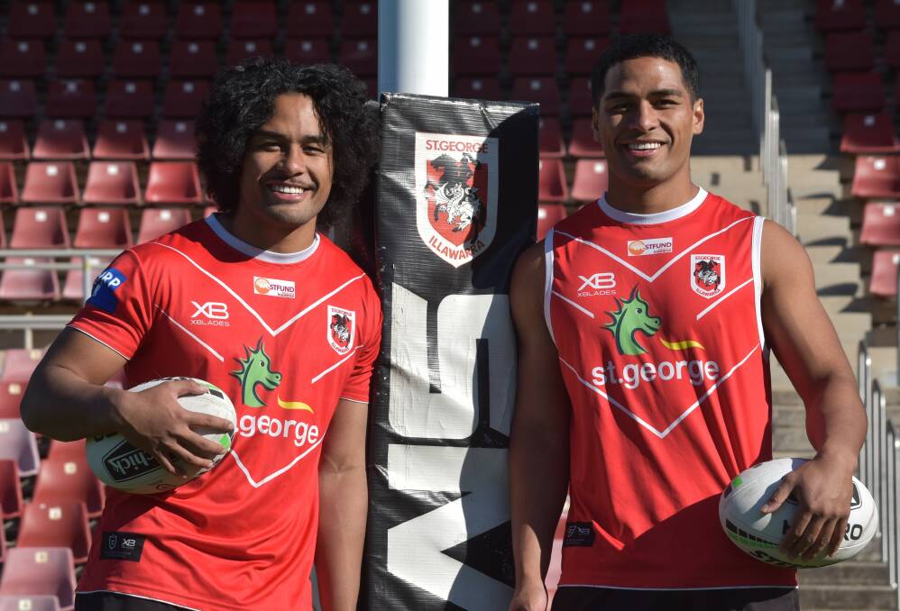The Feagai twins have extended their time at the Dragons. Picture: Dragons Media