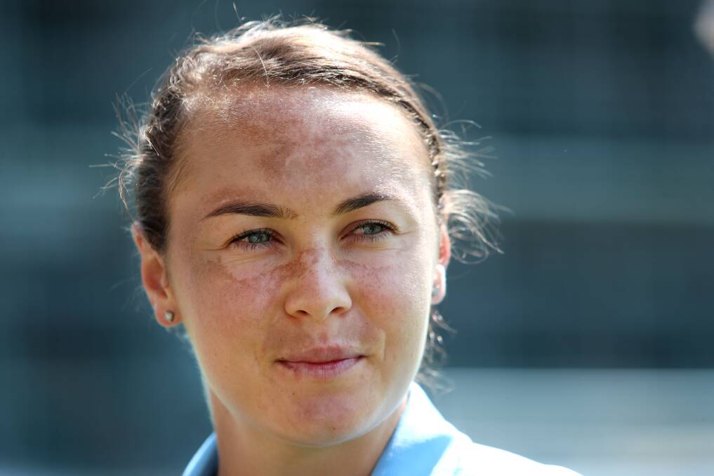 Former Sydney FC forward Caitlin Foord, of the Illawarra, has been an idol for the sisters. Picture by Sylvia Liber