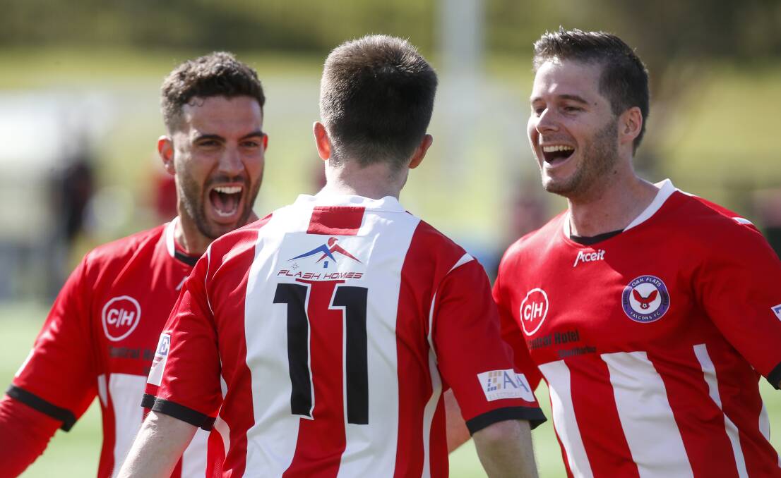 All of the action from Oak Flats' 3-0 win over Unanderra in Saturday's District League grand final. Pictures: Anna Warr