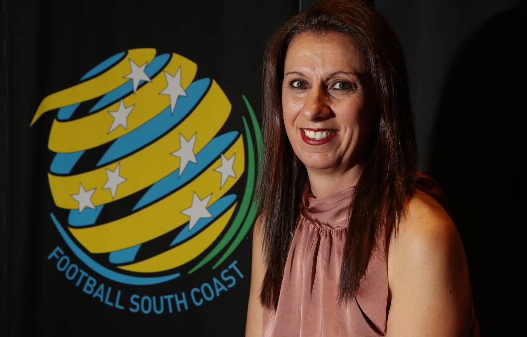 THINKING: Football South Coast chief executive officer Ann-Marie Balliana. Picture: Robert Peet