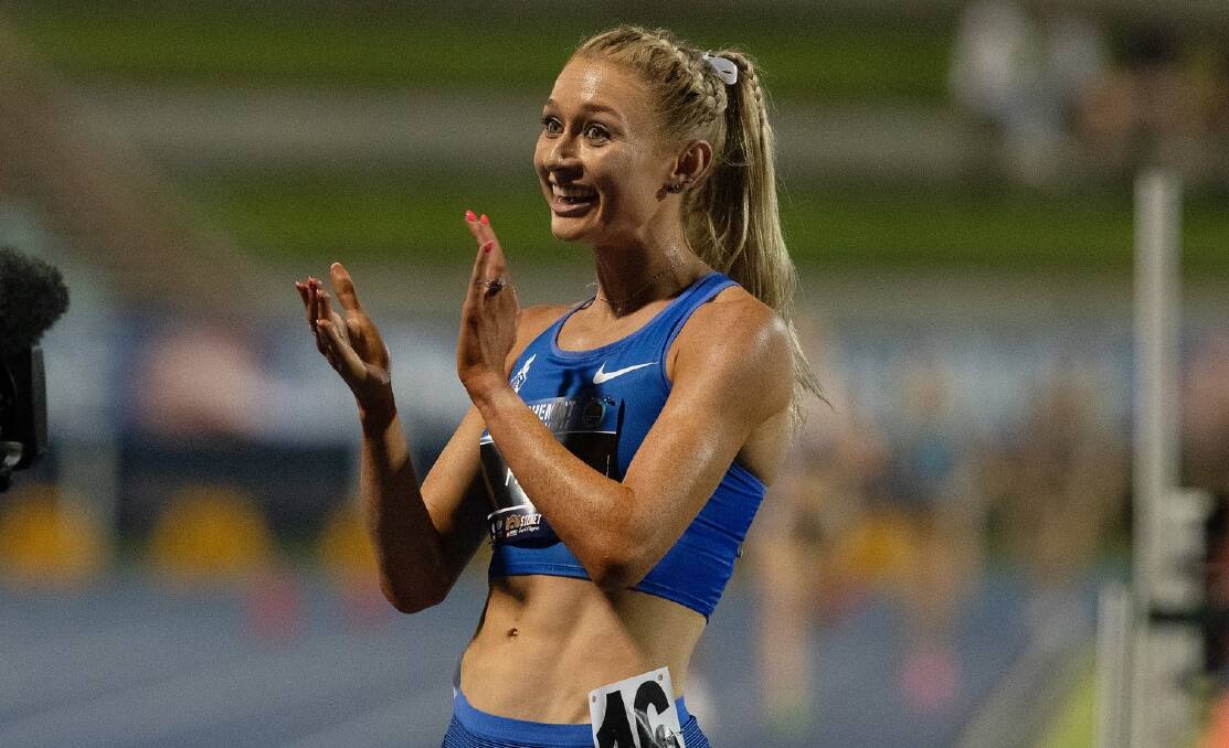 Albion Park flyer Jessica Hull can't wait to compete at the Sydney Track Classic later this month. Picture - Athletics Australia