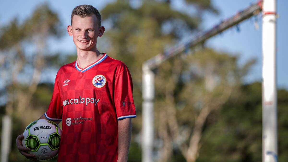 US-born player Alex Galbraith has enjoyed a solid campaign with South Coast United. Picture by Adam McLean